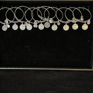 Brand New Alex And Ani Initials Bracelets Bundle Of 10